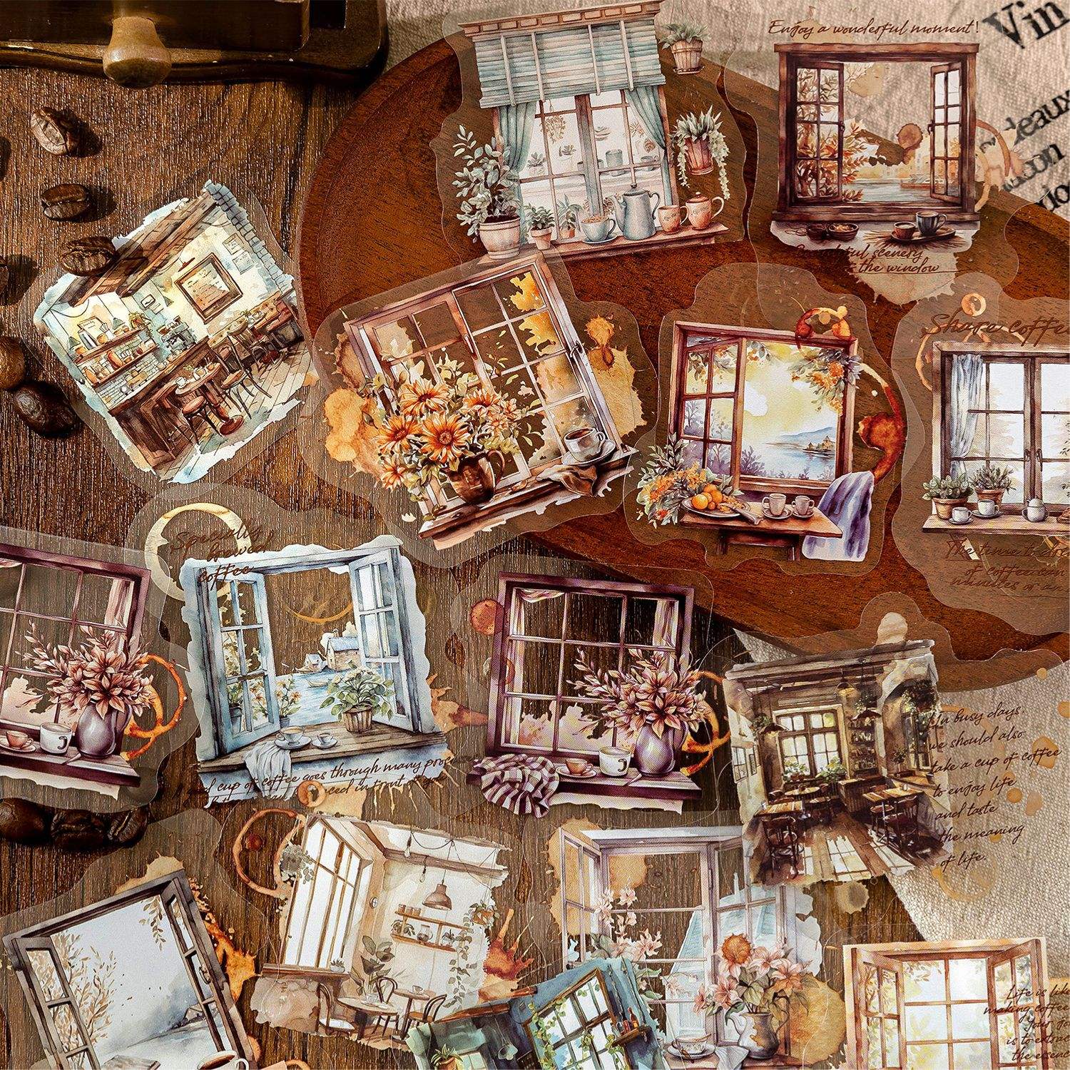 Coffee Time Series (30 Stickers Per Pack)