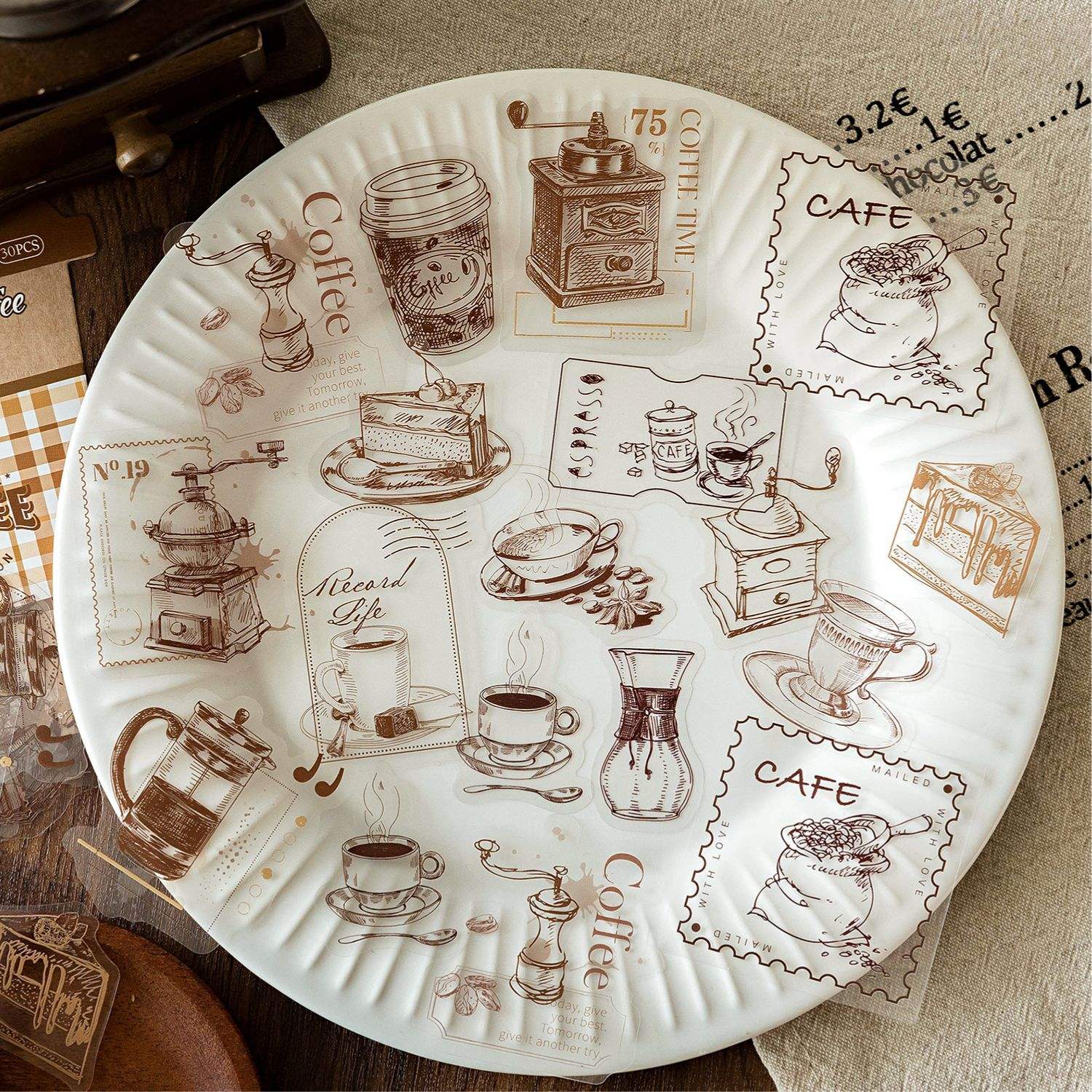 Coffee Time Series (30 Stickers Per Pack)