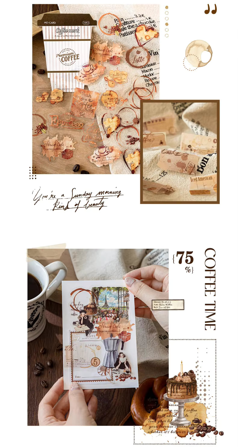 Coffee Time Series (30 Stickers Per Pack)