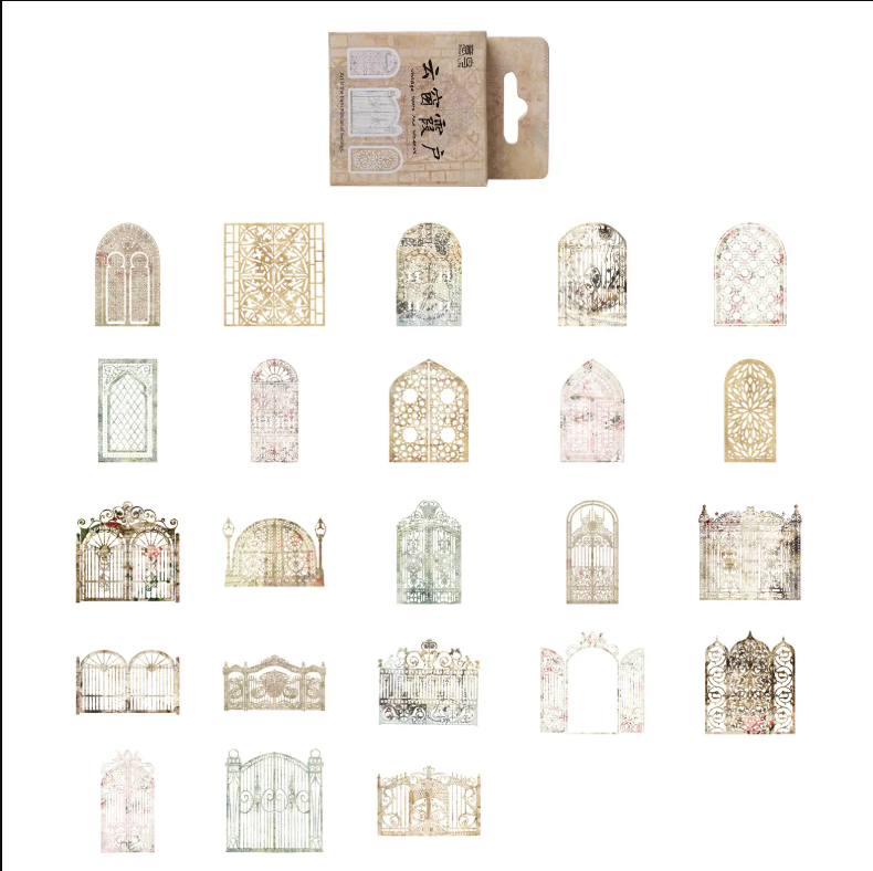 Flower Window Journal Stickers