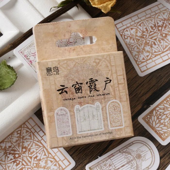 Flower Window Journal Stickers