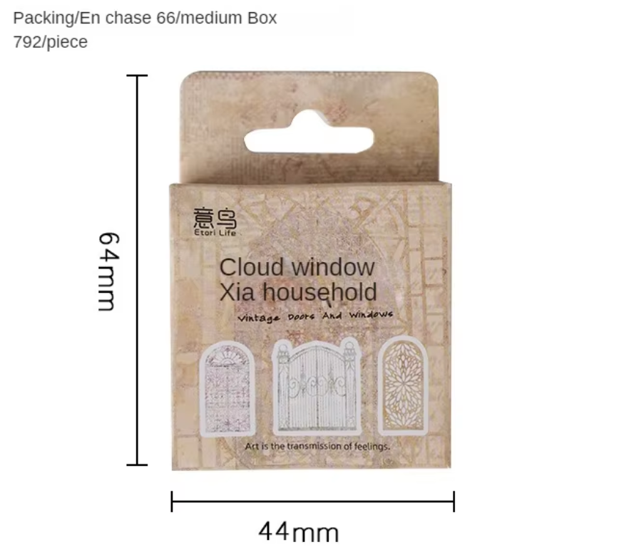 Flower Window Journal Stickers