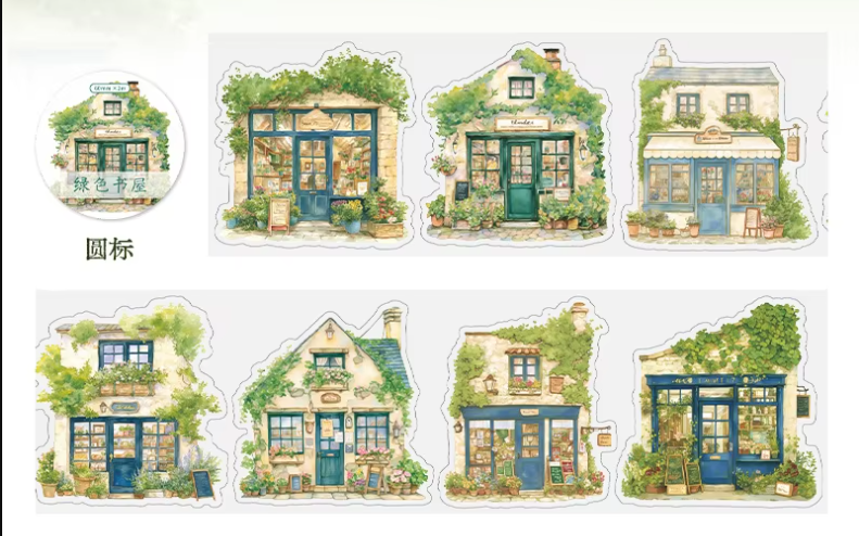 Grocery store series Tape 2M/Roll Pre die-cut sticker