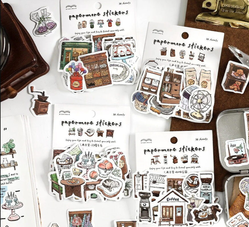 Stickers  Aesthetic Hand Drawn
