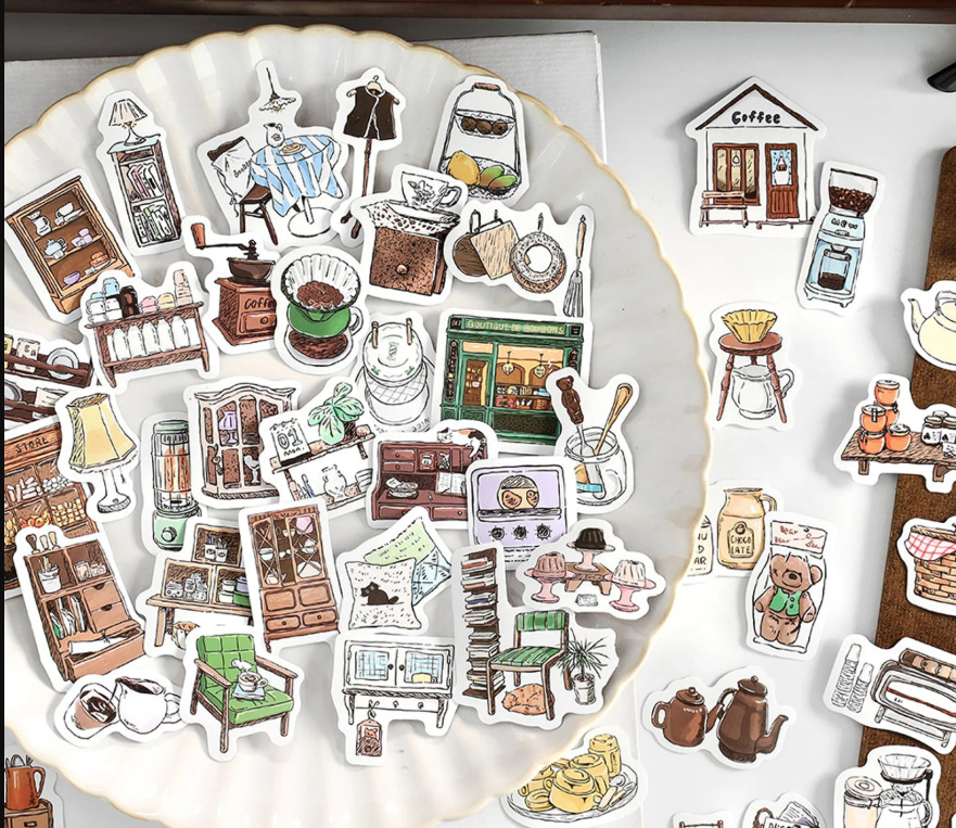 Stickers  Aesthetic Hand Drawn