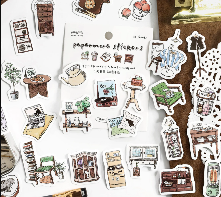 Stickers  Aesthetic Hand Drawn
